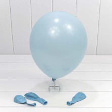 Шарики воздушные из латекса "Макарун" 12"/30см (100 шт.) 2,8г Голубой 1/60 Арт: 14400/11