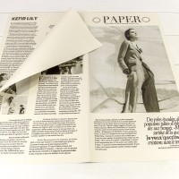 Плёнка в листах 56,5*56,5 (20 шт.) матовая "Газета PAPER" 65мкм Розовато-серый 1/60 Арт: 1615/434
