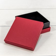 Коробка Квадратная 9*9*3,5 Красный 1/6 1/120 Арт: 60999/5