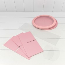 Коробка Круглая 30*15 сборная Розовый 1/14 Арт: 720892/3
