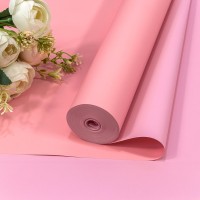 Плёнка 59см 800г матовая двухсторонняя 65мкм Розовый/Бледно-розовый 1/6 1/12 Арт: 80004/0331