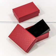 Коробка Прямоугольная 8*5*2,5 "Ромбики" Красный 1/24 1/360 Арт: 61258/1