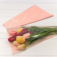 Плёнка в листах "Конус для цветов" 28*9*44 (50 шт.) Розовый 1/100 Арт: 001530/4