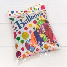 Шарики воздушные из латекса с рисунком 12"/30см (100 шт.) 2,8г "Бабочки" (микс) 1/50 Арт: 16300