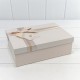 Коробки Прямоугольные Набор 1/3 29*21*9,5 с двойным бантом и сердечком Пудровый 1/12 Арт: 721631/1