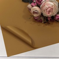 Плёнка в листах 58*58 (20 шт.) матовая 40мкм Жёлто-коричневый 1/100 Арт: 001385/116