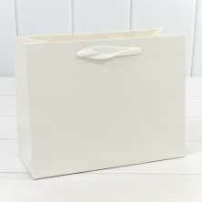 Пакет подарочный Крафт "Люкс" 23*18*10 210г Белый 1/10 1/360 Арт: 000221EA/9