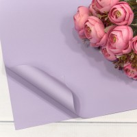 Плёнка в листах 55*55 (20 шт.) матовая "Корейская" 65мкм Серо-сиреневый 1/60 Арт: 1698/665