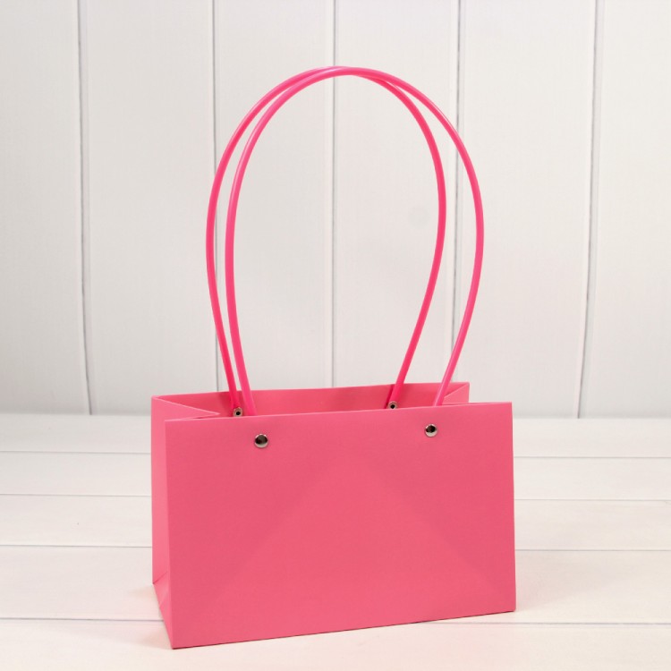 Пакет подарочный "Ваза для цветов" 22*13,5*10,5 Лиловый 1/10 1/120 Арт: 000170EA/190