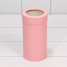 Коробки Цилиндр Набор 1/3 9,5*18 с окошком Розовый 1/90 Арт: 720280/2