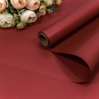 Плёнка 0,58*10м матовая "Корейская" 65мкм Красно-коричневый 1/30 Арт: 1638/704