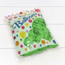 Шарики воздушные из латекса "Пастель" 10"/25см (100 шт.) 2,2г Салатовый 1/70 Арт: 12200/1
