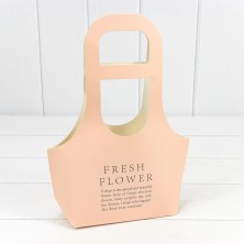 Пакет подарочный "Fresh Flower" Персиковый 17*32*7,5 300г 1/10 1/300 Арт: 000178/33