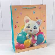 Пакет подарочный с 3D аппликацией &quot;Детский&quot; (микс 270) 30*41,5*12 210г 1/20 1/80 Арт: 000270A - Пакет подарочный с 3D аппликацией "Детский" (микс 270) 30*41,5*12 210г 1/20 1/80 Арт: 000270A