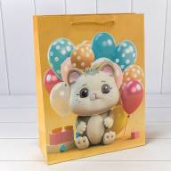 Пакет подарочный с 3D аппликацией &quot;Детский&quot; (микс 270) 30*41,5*12 210г 1/20 1/80 Арт: 000270A - Пакет подарочный с 3D аппликацией "Детский" (микс 270) 30*41,5*12 210г 1/20 1/80 Арт: 000270A