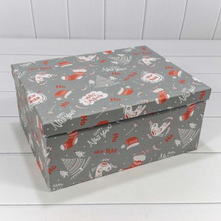 Коробки Прямоугольные Набор 1/10 34*26*15,3 "Новый год"-2112 1/6 Арт: 730604/2112