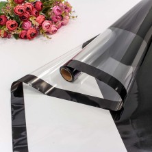Плёнка 0,58*10м глянцевая с окошком 50мкм Чёрный 1/30 Арт: 001306/6