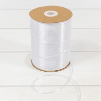 Лента Атласная Сатин (бобина) 0,3см*870ярд Белый 1/40 Арт: 595-03/01