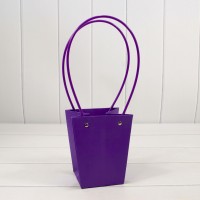 Пакет подарочный "Ваза для цветов" 15,5*13*9,5 230г Фиолетовый 1/10 1/150 Арт: 000170G/2587