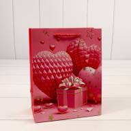 Пакет подарочный с тиснением "Сердца" (микс 110) 18*23*10 210г 1/20 1/360 Арт: 000110E - Пакет подарочный с тиснением "Сердца" (микс 110) 18*23*10 210г 1/20 1/360 Арт: 000110E